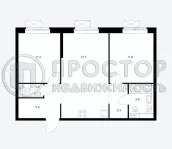 2-комнатная квартира, 58.3 м² - фото 51
