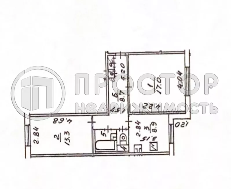 2-комнатная квартира, 52.4 м² - фото 44