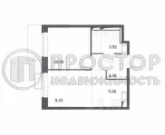 2-комнатная квартира, 34.32 м² - фото 44