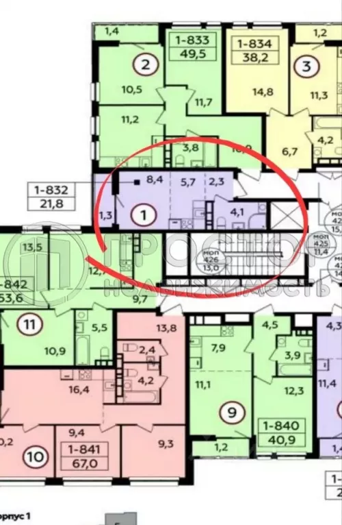 Студия, 21.8 м² - фото 5