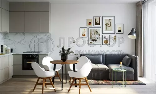 2-комнатная квартира, 33.89 м² - фото 3
