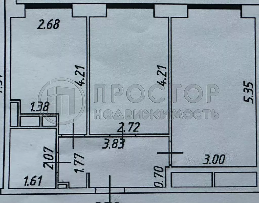 2-комнатная квартира, 52 м² - фото 11