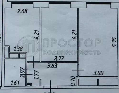 2-комнатная квартира, 52 м² - фото 11