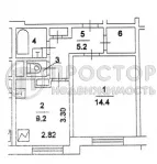 1-комнатная квартира, 36 м² - фото 52