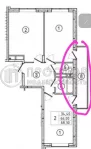2-комнатная квартира, 68.3 м² - фото 71