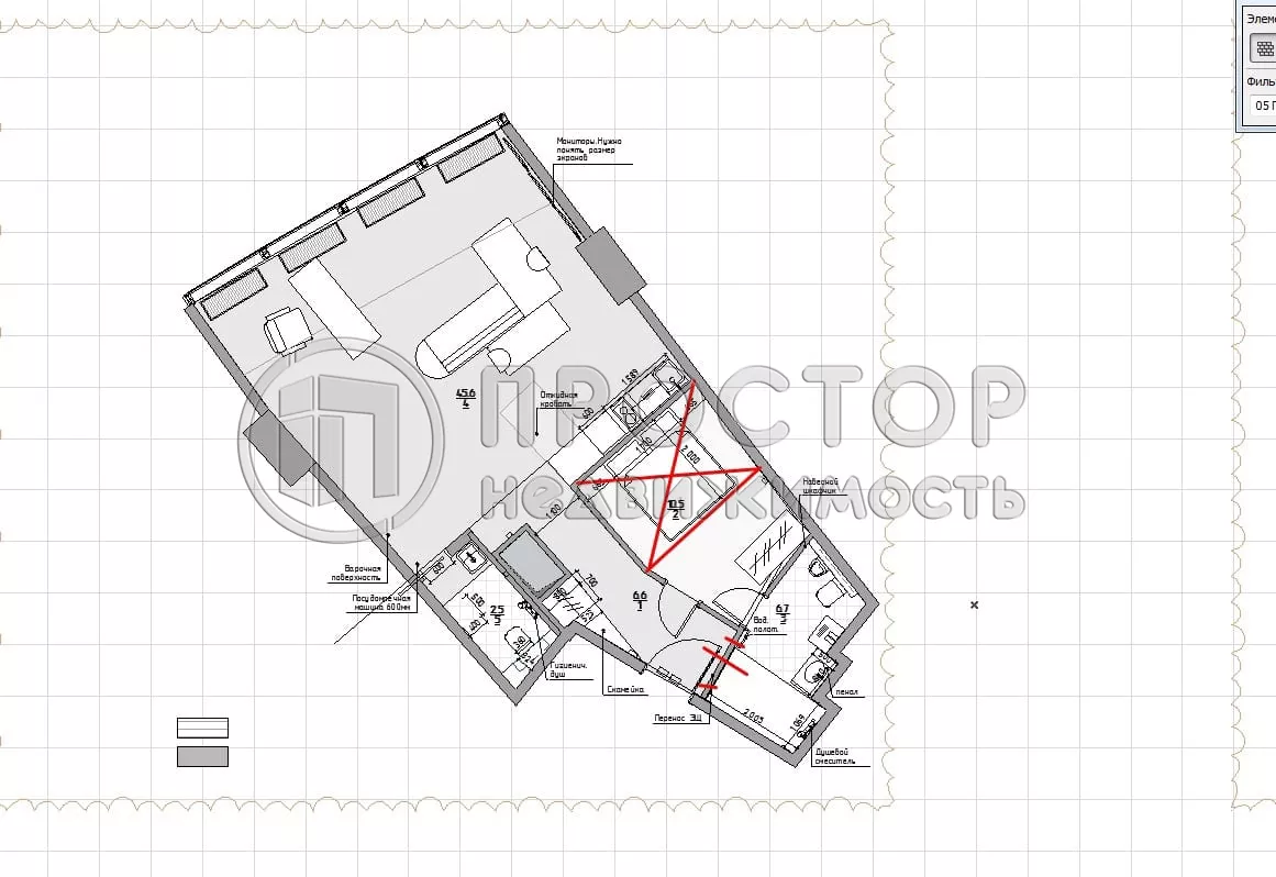 2-комнатная квартира, 72.3 м² - фото 22