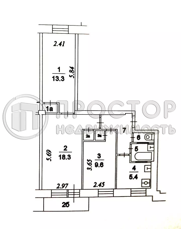 3-комнатная квартира, 56.7 м² - фото 65