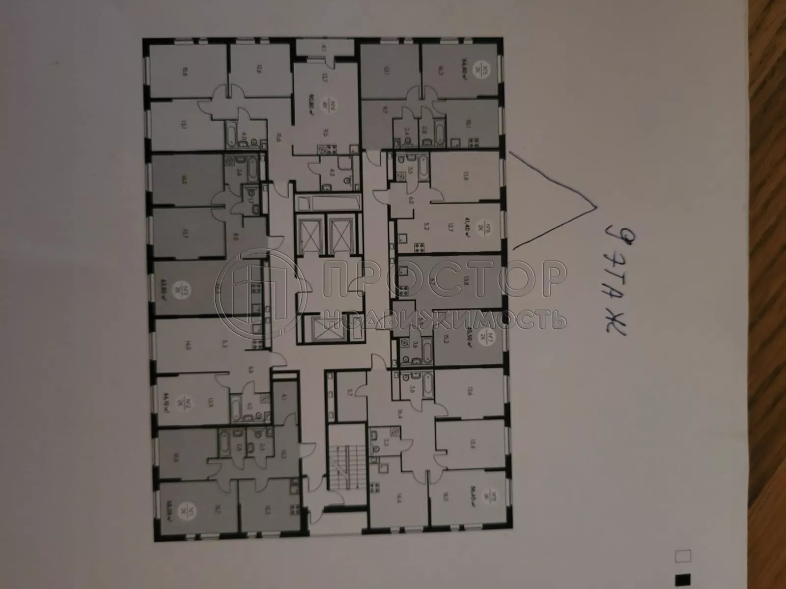 2-комнатная квартира, 41.4 м² - фото 13