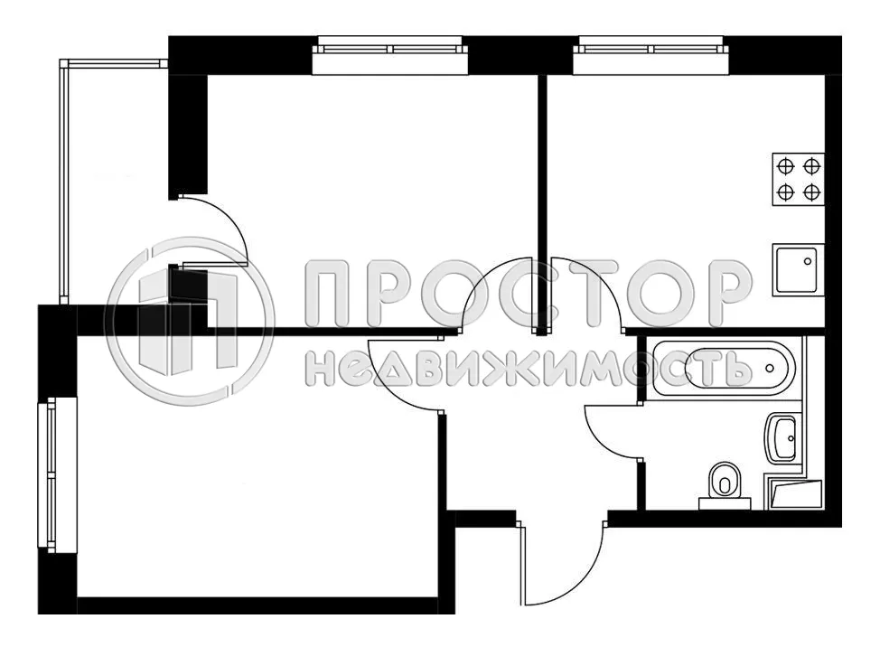 2-комнатная квартира, 42.7 м² - фото 24