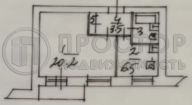 1-комнатная квартира, 34.1 м² - фото 17