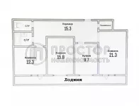 3-комнатная квартира, 81.7 м² - фото 60