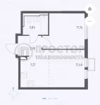 2-комнатная квартира, 37.5 м² - фото 6