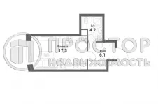 Студия, 27.6 м² - фото 5