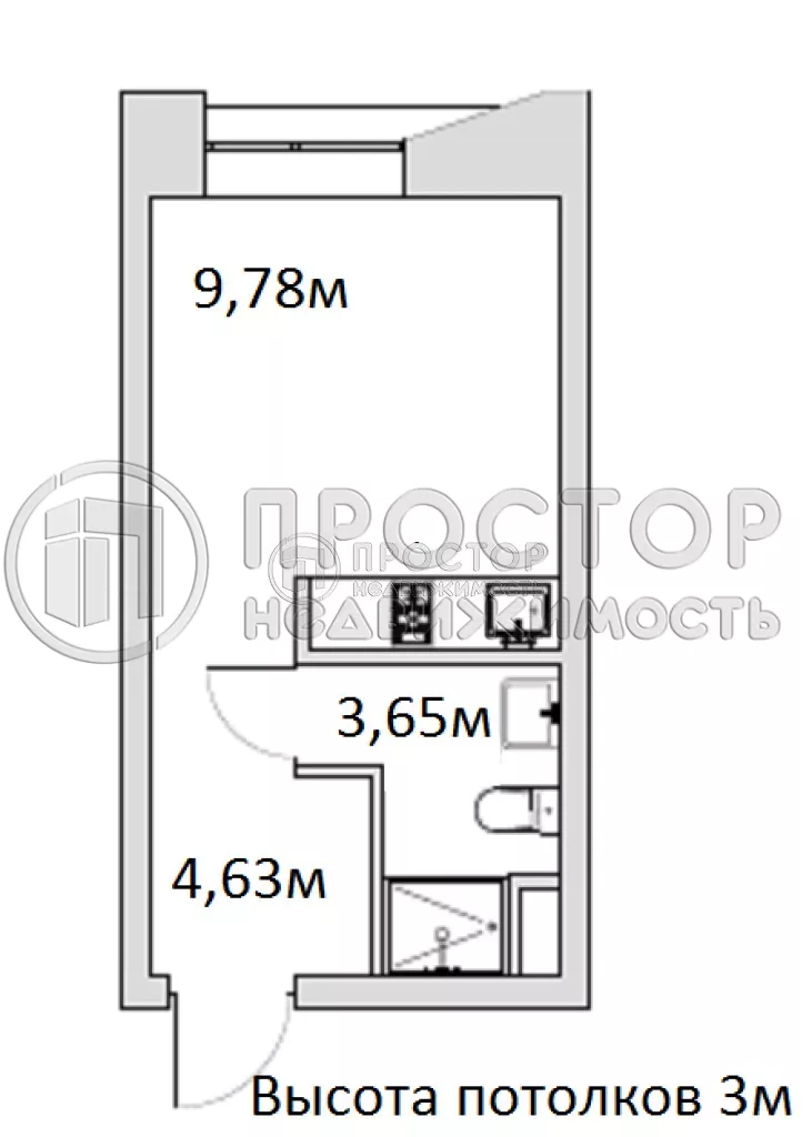 Студия, 19.25 м² - фото 34