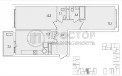 2-комнатная квартира, 61.2 м² - фото 43