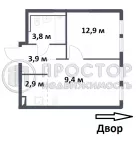 2-комнатная квартира, 32.88 м² - фото 33