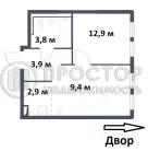 2-комнатная квартира, 32.88 м² - фото 49
