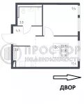 2-комнатная квартира, 32.8 м² - фото 33