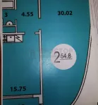 2-комнатная квартира, 52.1 м² - фото 40