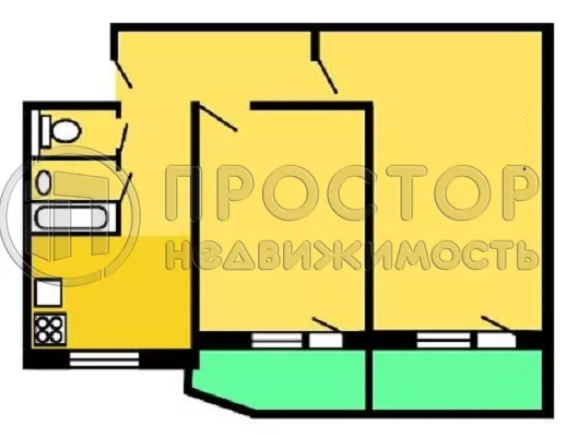 2-комнатная квартира, 47.2 м² - фото 49