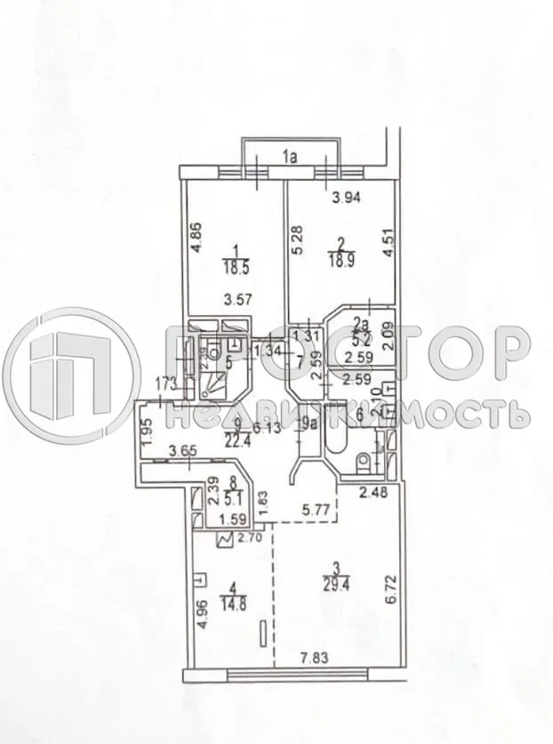 3-комнатная квартира, 135 м² - фото 38