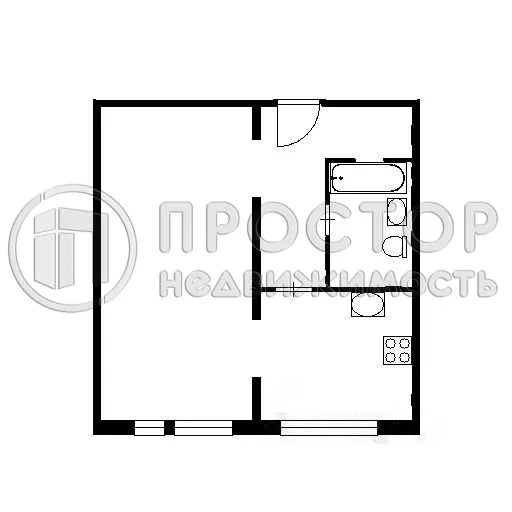 1-комнатная квартира, 46.6 м² - фото 25