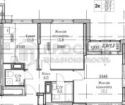 2-комнатная квартира, 57.1 м² - фото 53