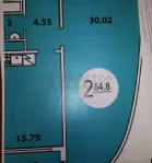 2-комнатная квартира, 53 м² - фото 41