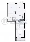 3-комнатная квартира, 60.1 м² - фото 23