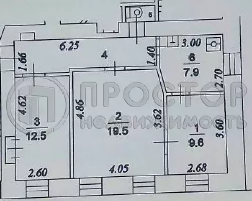 3-комнатная квартира, 59.7 м² - фото 16