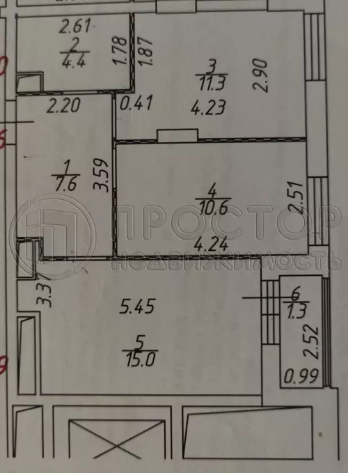 2-комнатная квартира, 48.9 м² - фото 22