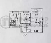 2-комнатная квартира, 45.5 м² - фото 53