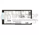Студия, 22.36 м² - фото 11