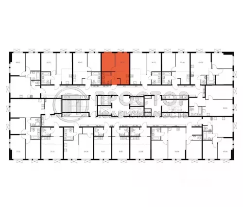 1-комнатная квартира, 32.51 м² - фото 3