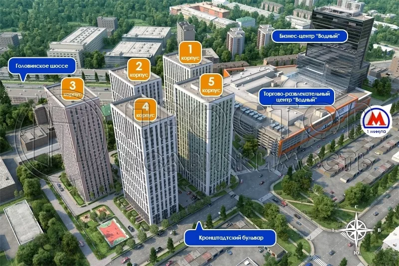 1-комнатная квартира, 26.4 м² - фото 5