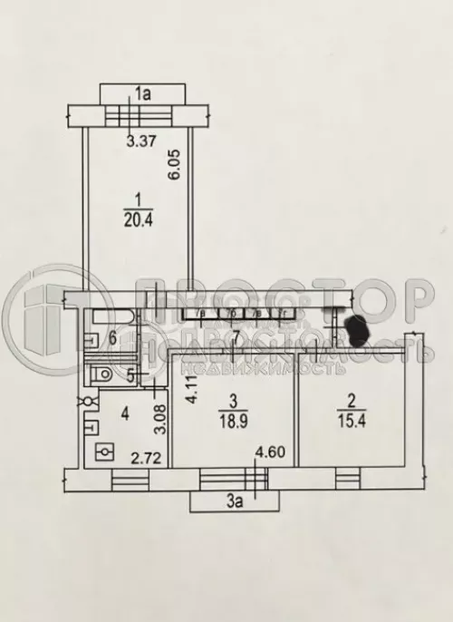 3-комнатная квартира, 80 м² - фото 13