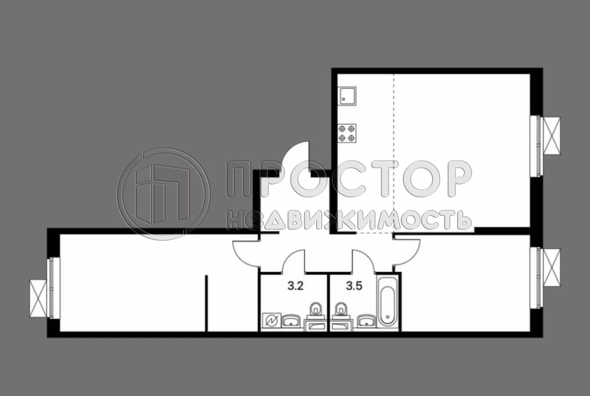 3-комнатная квартира, 77.9 м² - фото 11