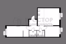 3-комнатная квартира, 77.9 м² - фото 21