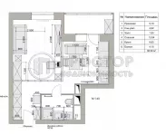 1-комнатная квартира, 38.5 м² - фото 31