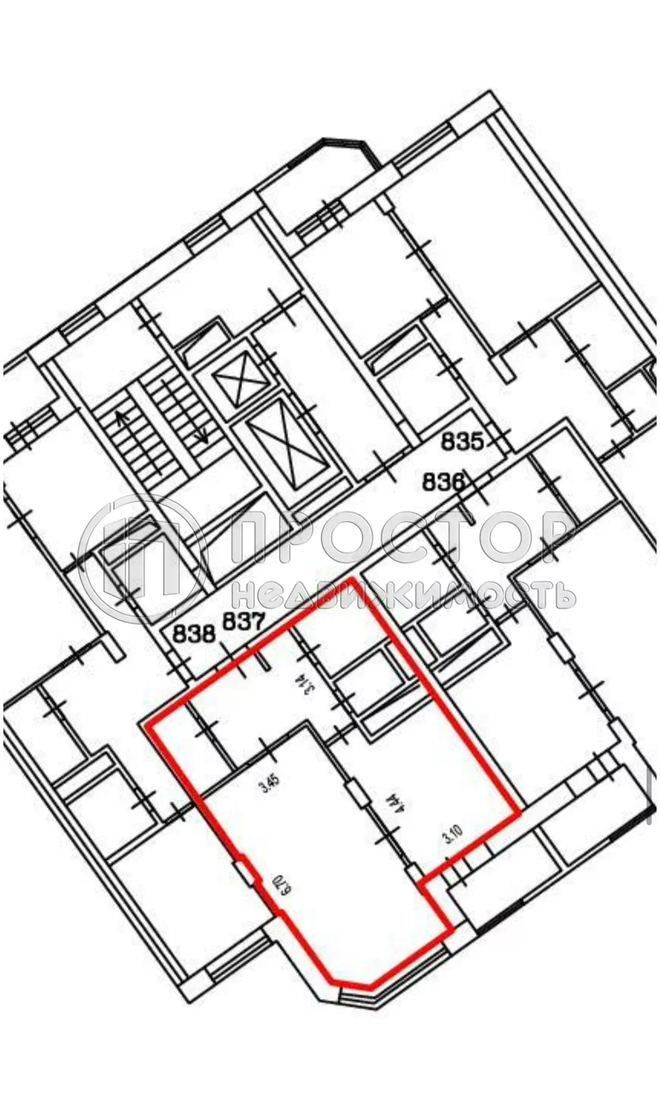 1-комнатная квартира, 51.3 м² - фото 14