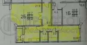 2-комнатная квартира, 55 м² - фото 23