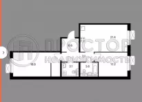 2-комнатная квартира, 67.8 м² - фото 11