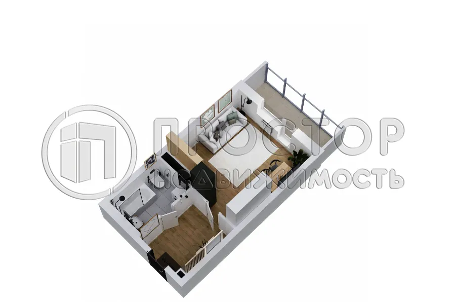 Студия, 31.13 м² - фото 2