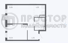 2-комнатная квартира, 40.41 м² - фото 13