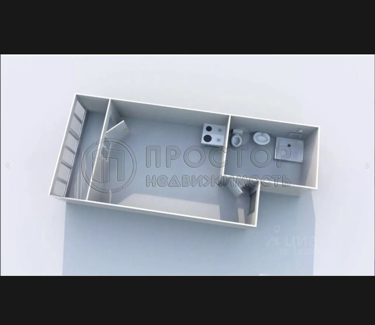 Студия, 22.8 м² - фото 2