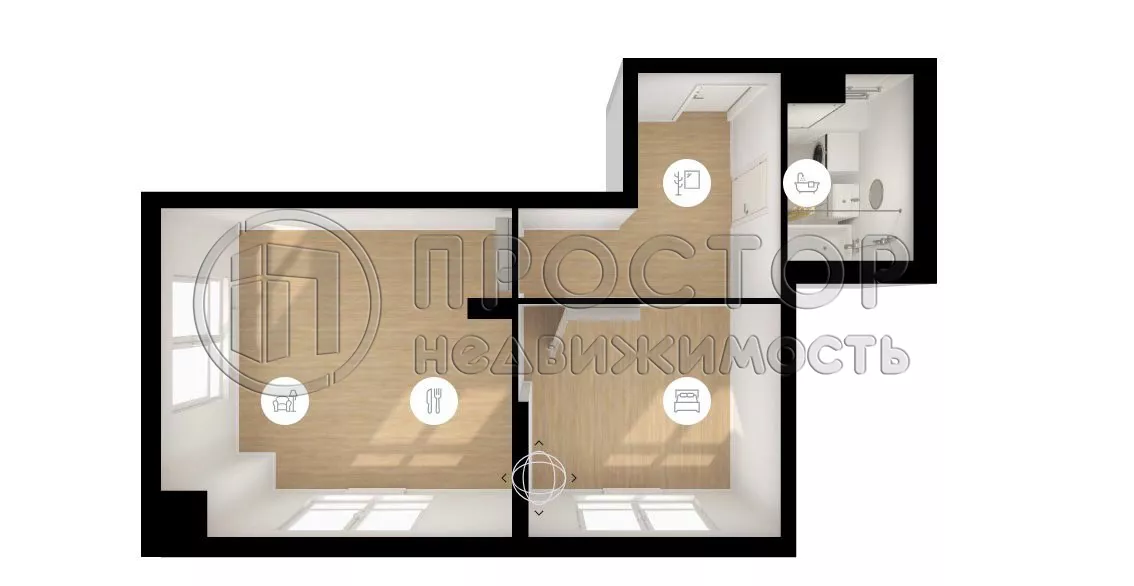 2-комнатная квартира, 43 м² - фото 2