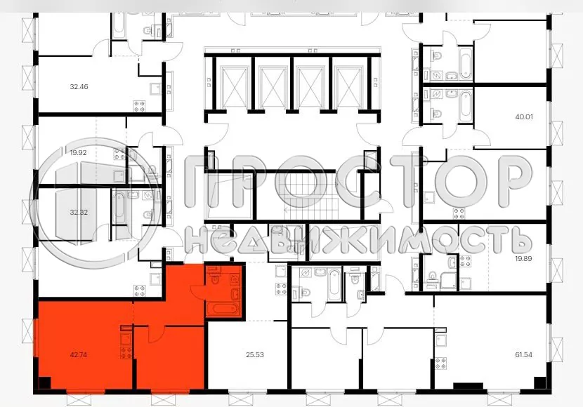 2-комнатная квартира, 43 м² - фото 4