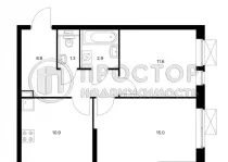 2-комнатная квартира, 50.5 м² - фото 38