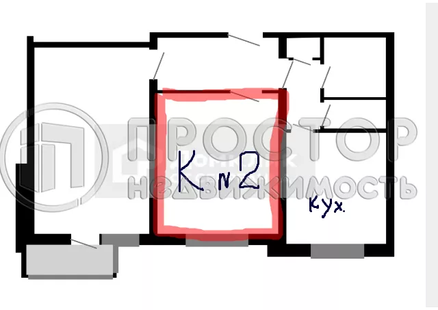 Комната, 14.3 м² - фото 11