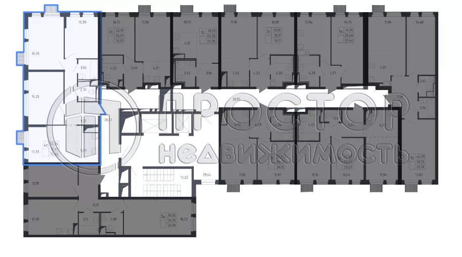 4-комнатная квартира, 72.7 м² - фото 17